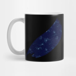 Night sky stars pattern. Mug